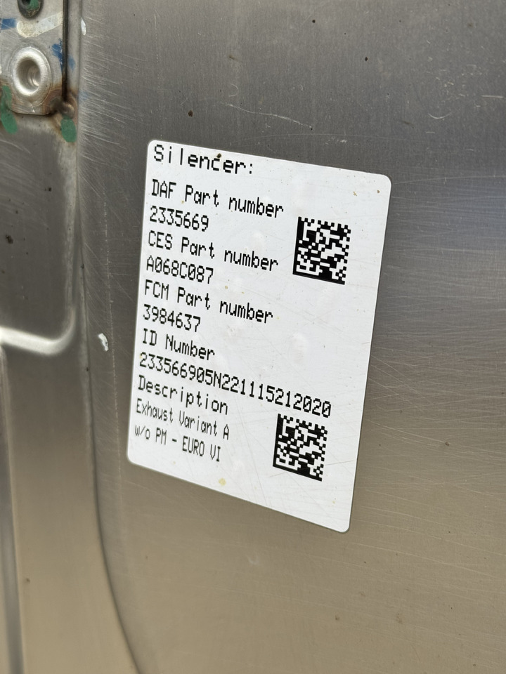 Fahrzeugkatalysator DAF XG+ XD Catalyst SCR DOC DAF XG+ XD: das Bild 6