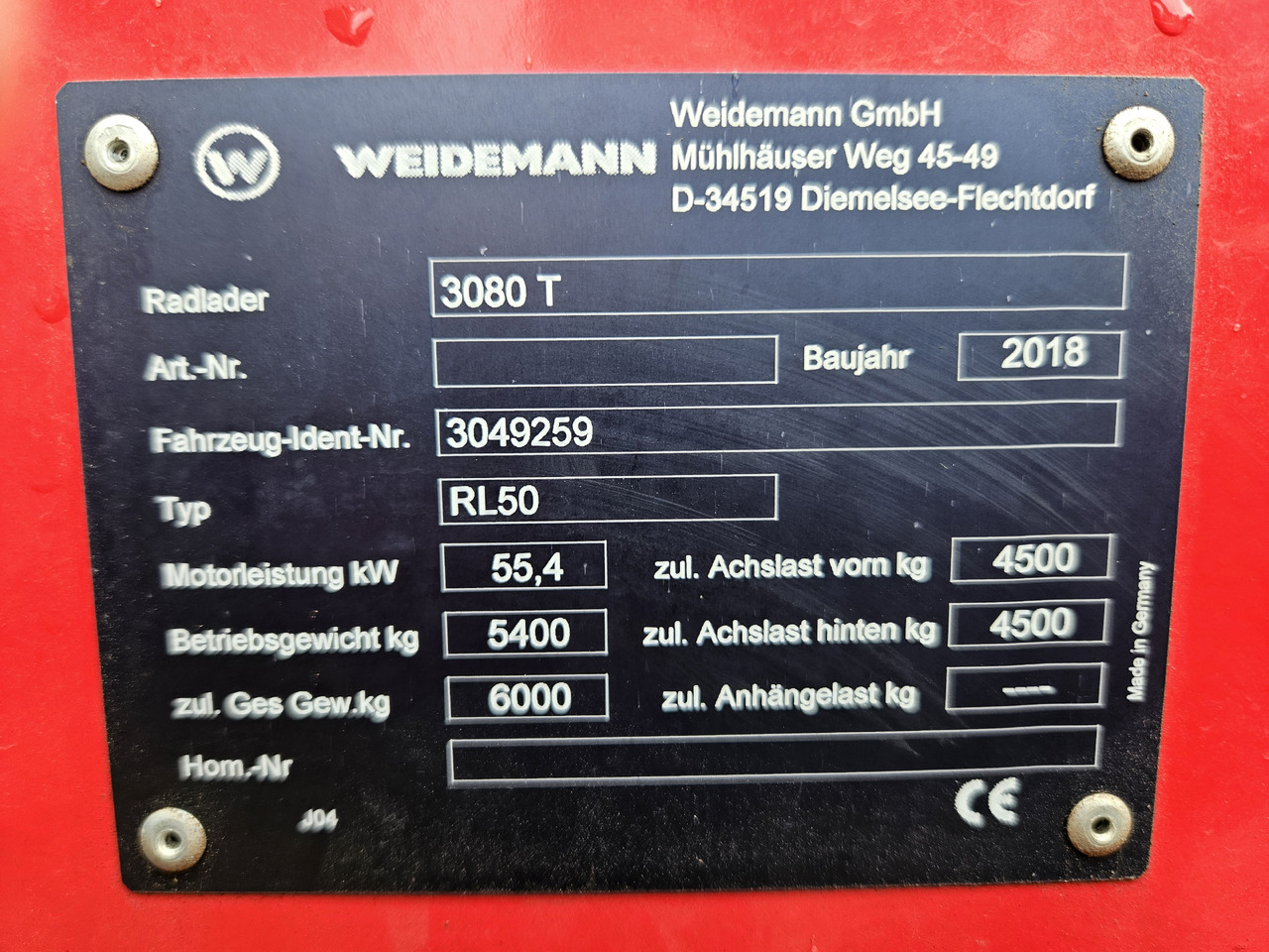 Teleskopradlader 2018 Weidemann 3080: das Bild 9