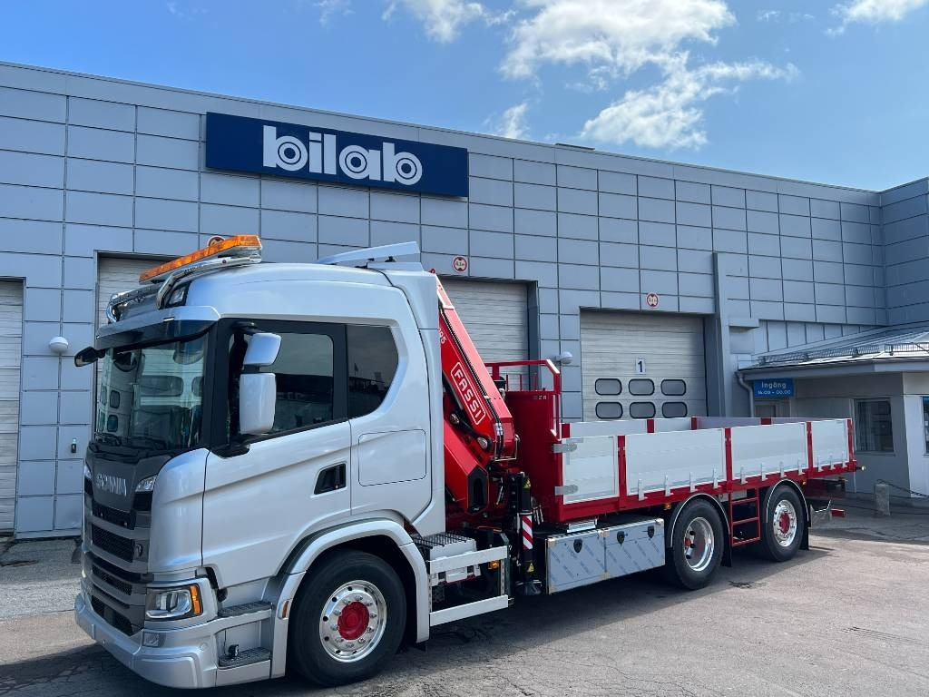 Scania G 360 6x2*4 Brädgårdsbil - Autokran: das Bild 1 Scania G 360 6x2*4 Brädgårdsbil - Autokran: das Bild 1