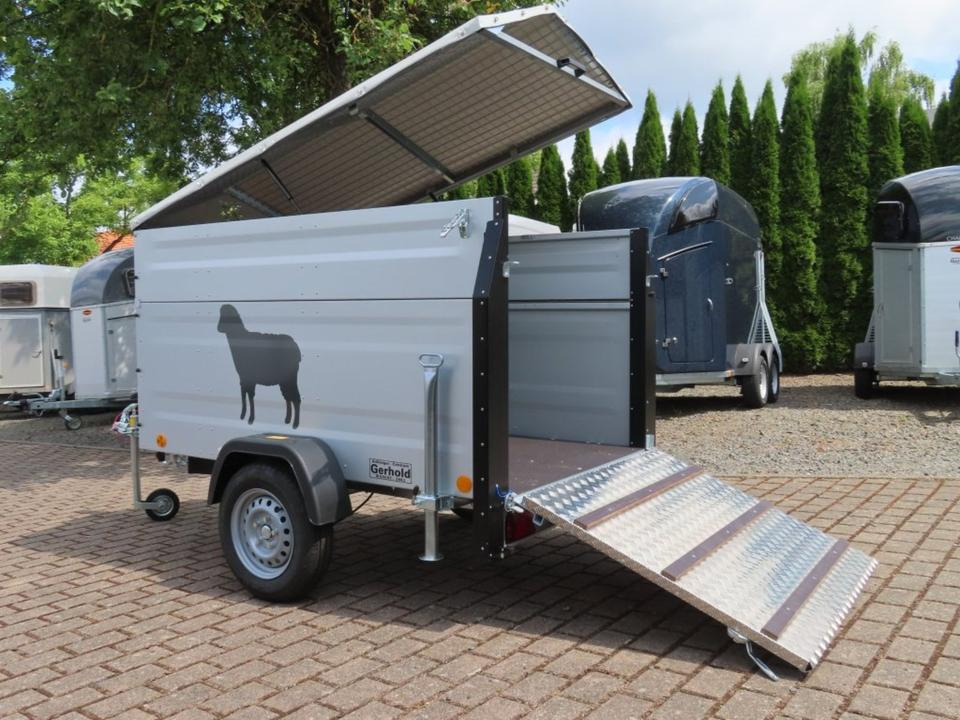 TPV Kleinviehanhänger 1,0t Flügeltür Viehanhänger Ziegen Schafe - Tiertransporter Anhänger: das Bild 1 TPV Kleinviehanhänger 1,0t Flügeltür Viehanhänger Ziegen Schafe - Tiertransporter Anhänger: das Bild 1