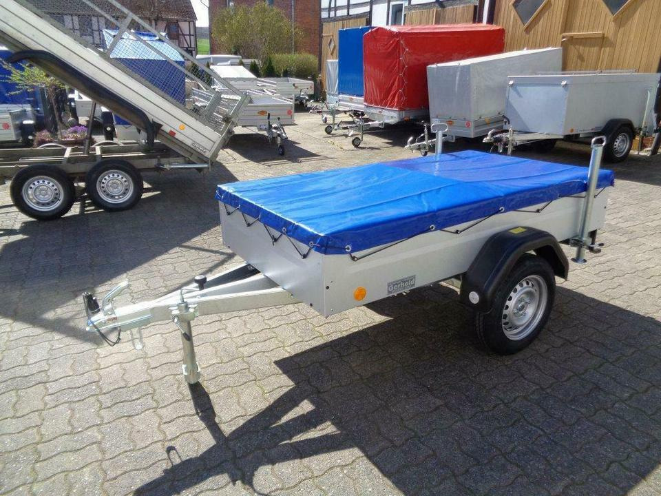 TPV PKW-Anhänger 750 kg Flachplane Stützen - PKW Anhänger: das Bild 1 TPV PKW-Anhänger 750 kg Flachplane Stützen - PKW Anhänger: das Bild 1