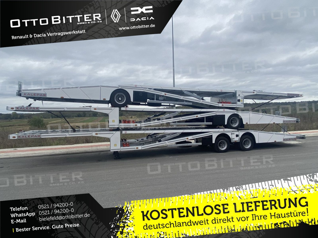 KALEPAR KLP119V4 4er-Autotransporter 1xAchse VDI - Autotransporter Auflieger: das Bild 1 KALEPAR KLP119V4 4er-Autotransporter 1xAchse VDI - Autotransporter Auflieger: das Bild 1