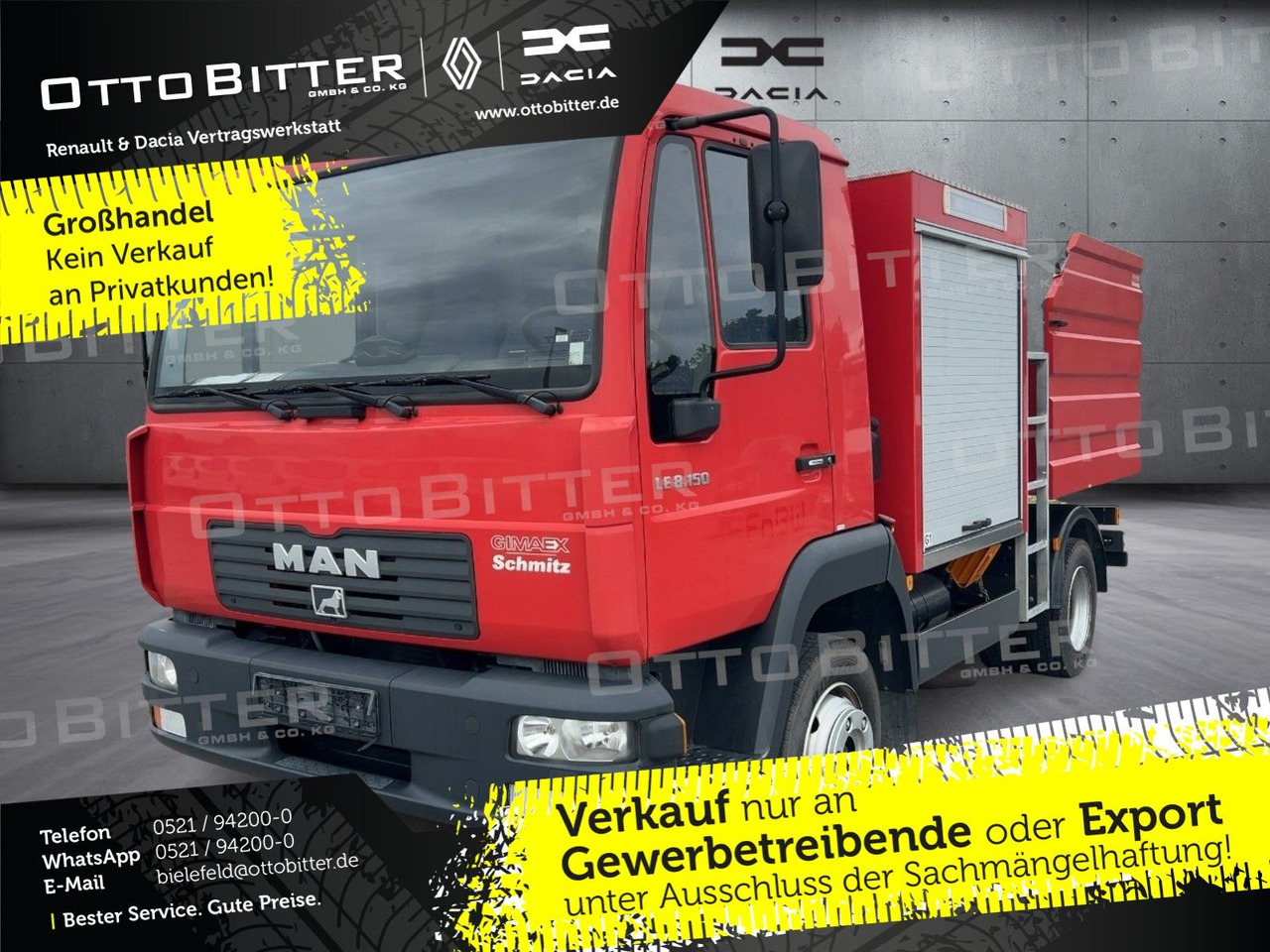 MAN LE 8150 4x2 Löschfahrzeug/Feuerwehr/Wassertank - LKW: das Bild 1 MAN LE 8150 4x2 Löschfahrzeug/Feuerwehr/Wassertank - LKW: das Bild 1