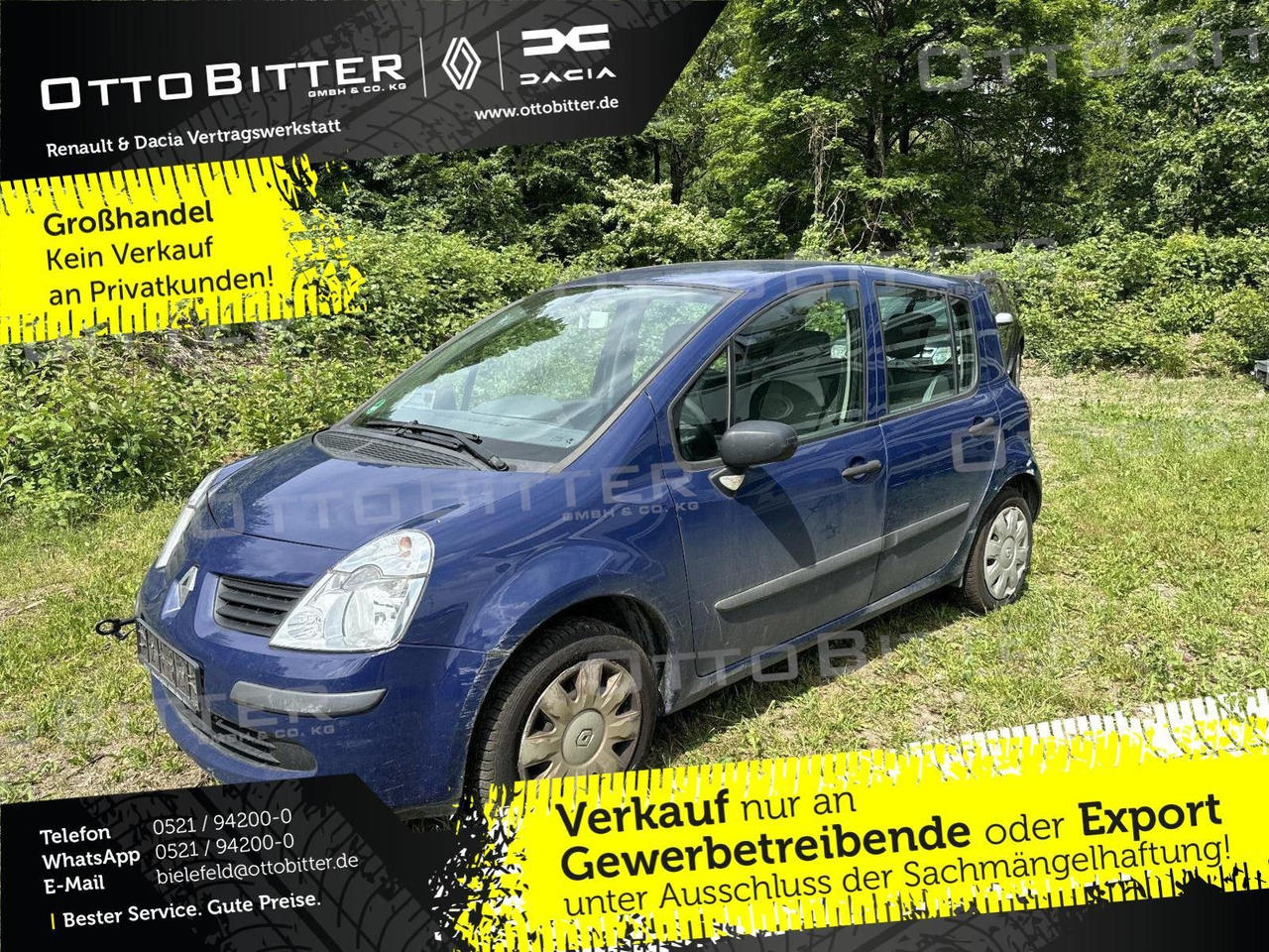 Renault Modus 1.2 Avantage +MOTOR OHNE FUNKTION+ - Limousine: das Bild 1 Renault Modus 1.2 Avantage +MOTOR OHNE FUNKTION+ - Limousine: das Bild 1