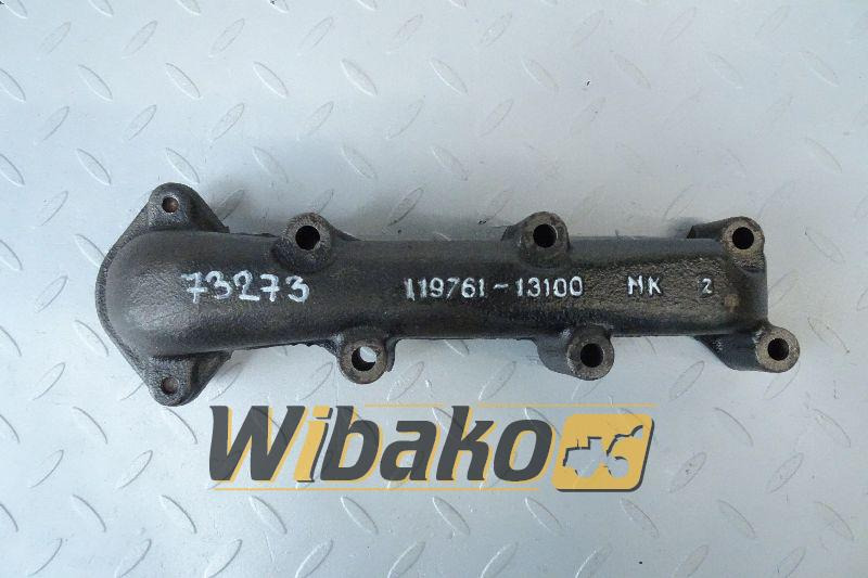 Exhaust manifold for engine Yanmar 3TNV70 119761-13100 - Abgaskrümmer für Baumaschine: das Bild 1 Exhaust manifold for engine Yanmar 3TNV70 119761-13100 - Abgaskrümmer für Baumaschine: das Bild 1