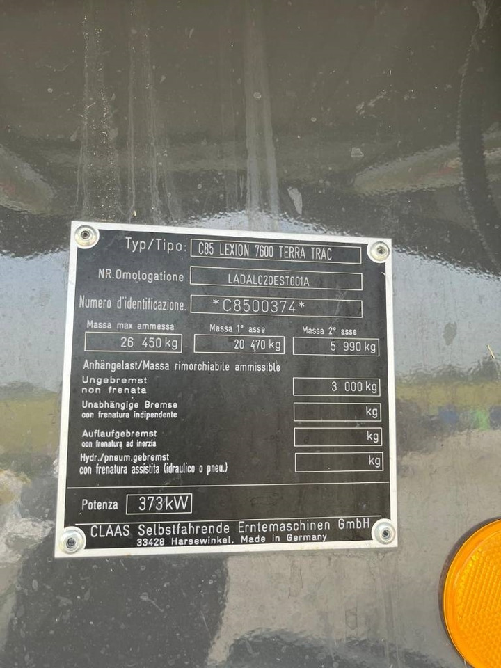 Mähdrescher Claas LEXION 7600 TT: das Bild 8