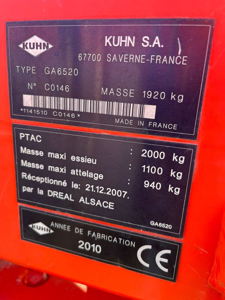 Kuhn 6520 - Ballenwickelgerät: das Bild 3 Kuhn 6520 - Ballenwickelgerät: das Bild 3