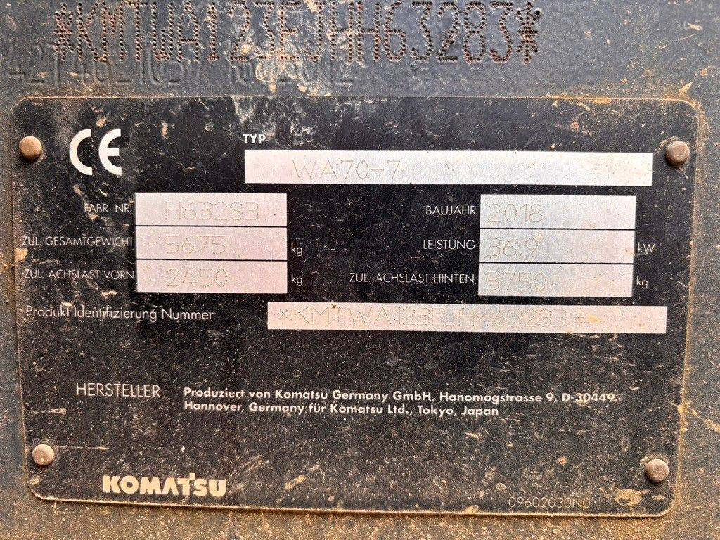 Komatsu WA70-7 - Radlader: das Bild 5 Komatsu WA70-7 - Radlader: das Bild 5