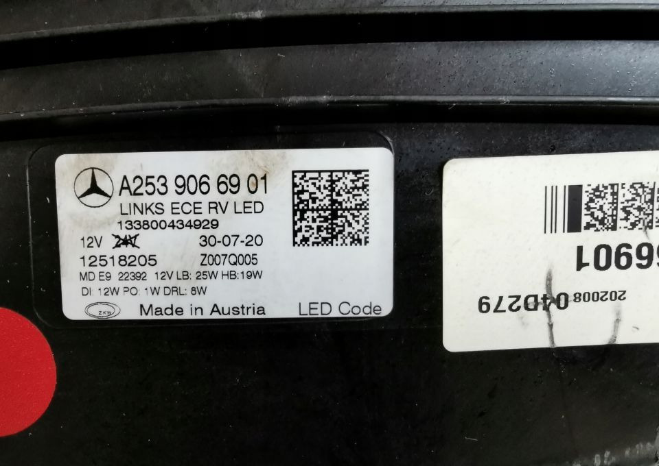 LAMPA MERCEDES GLC A253 906901 LIFT LEWA - Hauptscheinwerfer: das Bild 4 LAMPA MERCEDES GLC A253 906901 LIFT LEWA - Hauptscheinwerfer: das Bild 4
