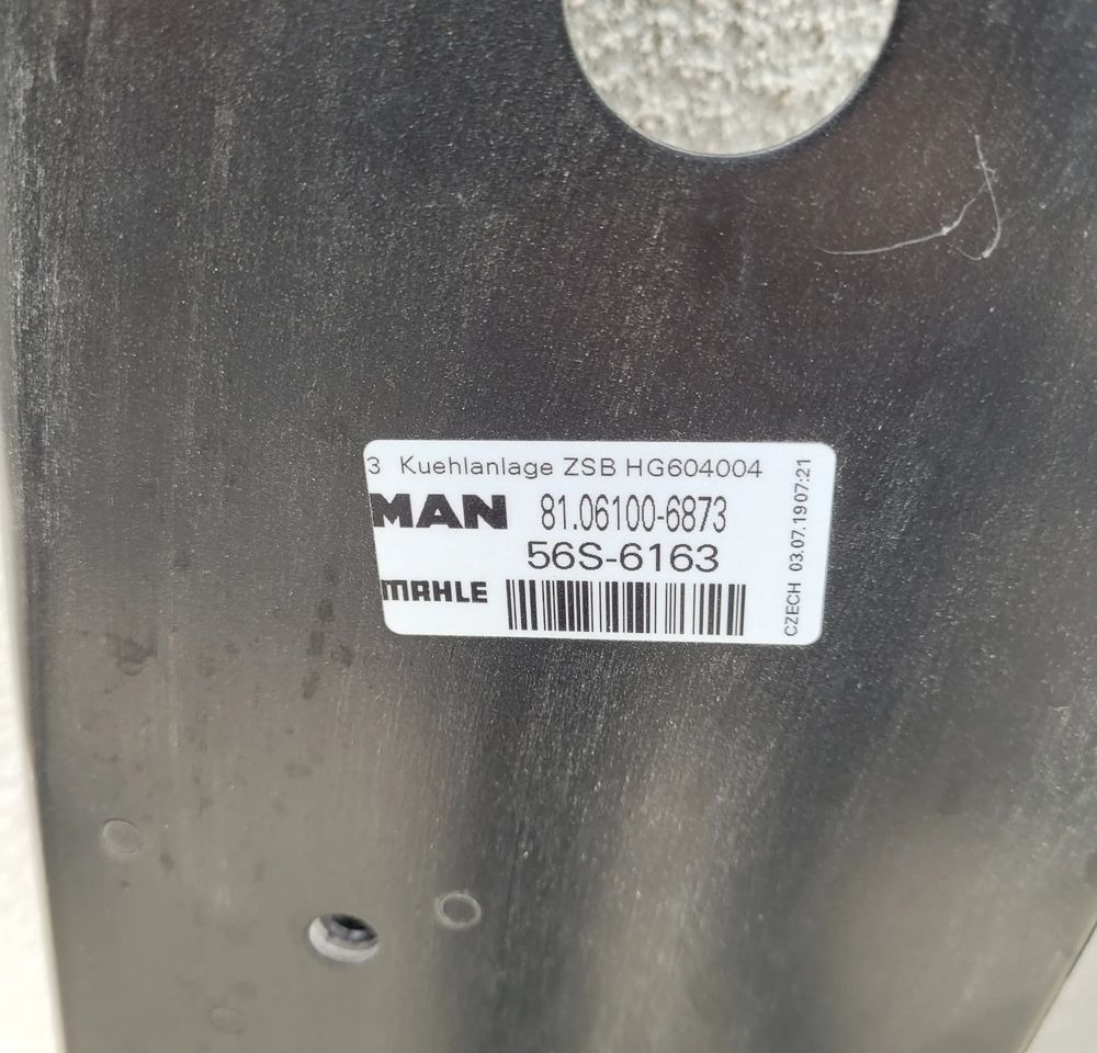 Rama MOCOWANIE CHŁODNIC MAN TGS E6. 82CM - Kühlsystem für LKW: das Bild 2 Rama MOCOWANIE CHŁODNIC MAN TGS E6. 82CM - Kühlsystem für LKW: das Bild 2