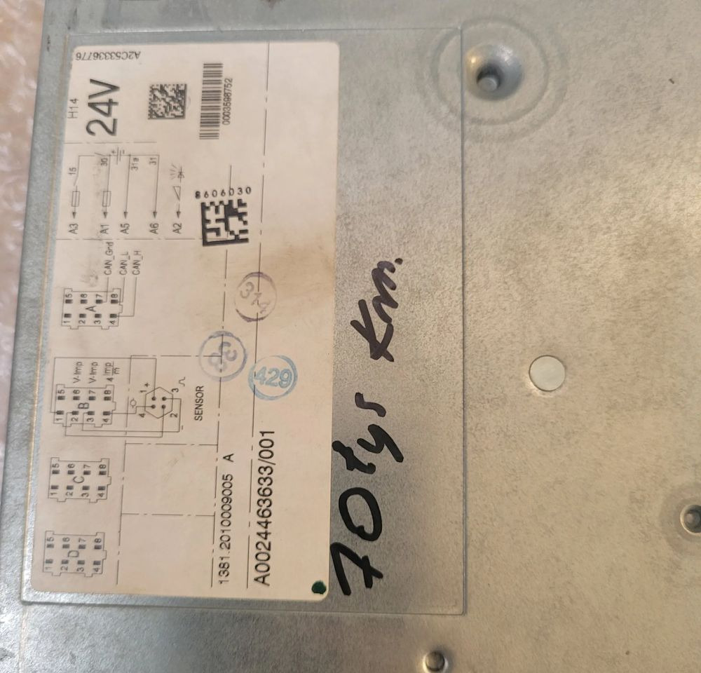 TACHOGRAF MERCEDES ACTROS A0024463633 R.2.1 - Tachograph für LKW: das Bild 2 TACHOGRAF MERCEDES ACTROS A0024463633 R.2.1 - Tachograph für LKW: das Bild 2