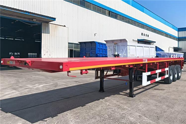 TITAN 2025 New China Flatbed Trailer with Single Tires In Kenya - Fahrgestell Auflieger: das Bild 3 TITAN 2025 New China Flatbed Trailer with Single Tires In Kenya - Fahrgestell Auflieger: das Bild 3