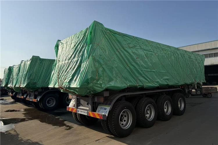 TITAN 4 Axle 80 Ton Dump Trailer for Sale In Cameroon - Kipper Auflieger: das Bild 5 TITAN 4 Axle 80 Ton Dump Trailer for Sale In Cameroon - Kipper Auflieger: das Bild 5