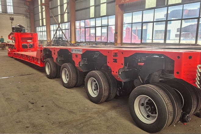 TITAN 4 Axle Extendable Lowboy Trailer for Sale in Nigeria - Tieflader Auflieger: das Bild 2 TITAN 4 Axle Extendable Lowboy Trailer for Sale in Nigeria - Tieflader Auflieger: das Bild 2