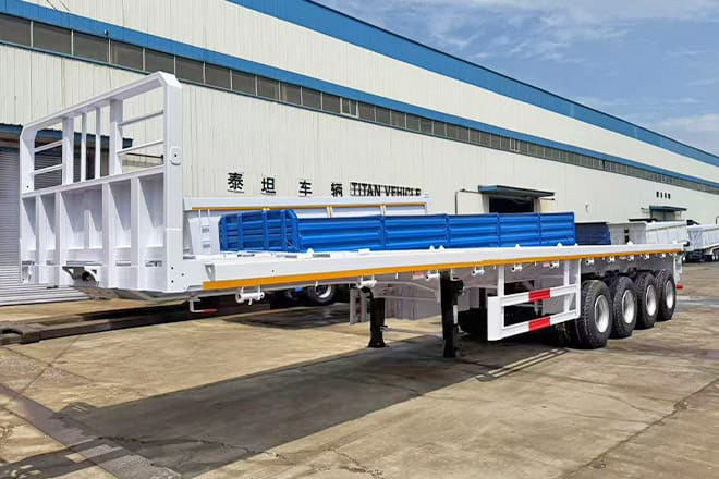 TITAN 4 Axle Flatbed Trailer for Sale Near Me in Libya - Pritschenauflieger/ Plattformauflieger: das Bild 1 TITAN 4 Axle Flatbed Trailer for Sale Near Me in Libya - Pritschenauflieger/ Plattformauflieger: das Bild 1