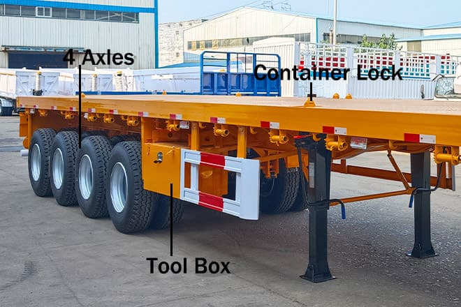 TITAN 4 Axle Heavy Duty Flatbed Trailer for Sale in Mali - Pritschenauflieger/ Plattformauflieger: das Bild 4 TITAN 4 Axle Heavy Duty Flatbed Trailer for Sale in Mali - Pritschenauflieger/ Plattformauflieger: das Bild 4