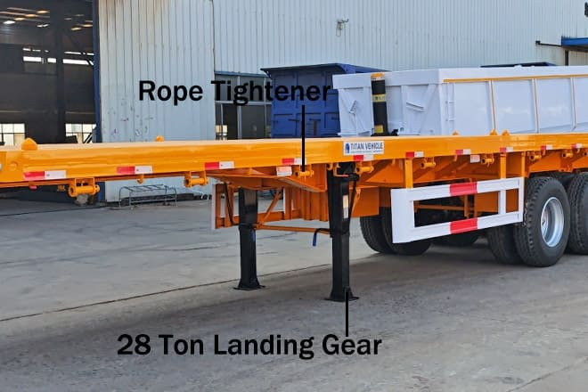 TITAN 4 Axle Heavy Duty Flatbed Trailer for Sale in Mali - Pritschenauflieger/ Plattformauflieger: das Bild 3 TITAN 4 Axle Heavy Duty Flatbed Trailer for Sale in Mali - Pritschenauflieger/ Plattformauflieger: das Bild 3