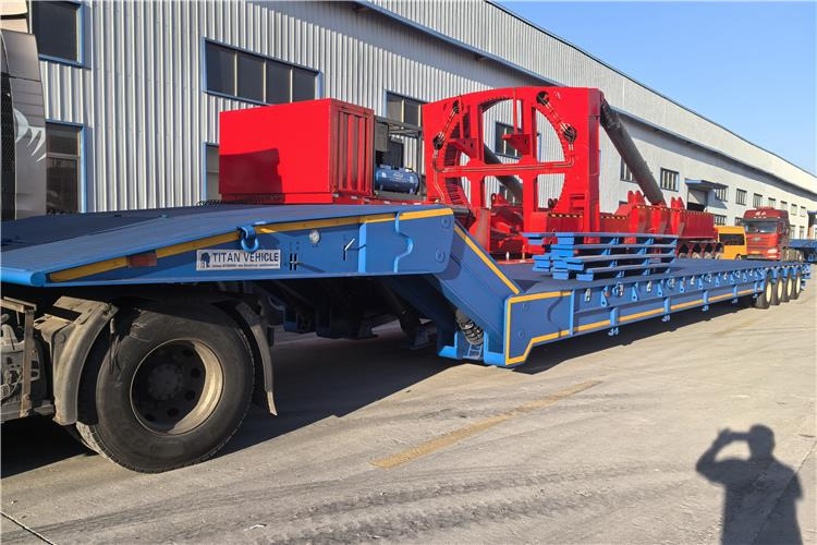 TITAN 4 Line 8 Axle Folding Gooseneck Trailer for Sale In Sudan - Tieflader Auflieger: das Bild 1 TITAN 4 Line 8 Axle Folding Gooseneck Trailer for Sale In Sudan - Tieflader Auflieger: das Bild 1