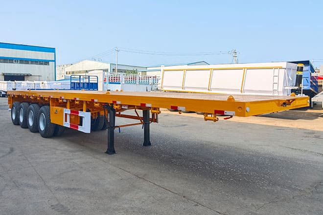 TITAN 40 Foot Flatbed Semi Trailer for Sale in Saudi Arabia - Pritschenauflieger/ Plattformauflieger: das Bild 1 TITAN 40 Foot Flatbed Semi Trailer for Sale in Saudi Arabia - Pritschenauflieger/ Plattformauflieger: das Bild 1