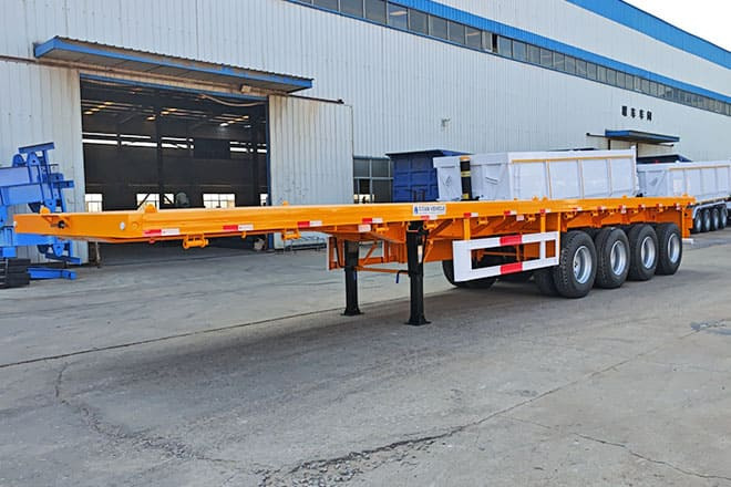 TITAN 40 Foot Flatbed Semi Trailer for Sale in Saudi Arabia - Pritschenauflieger/ Plattformauflieger: das Bild 3 TITAN 40 Foot Flatbed Semi Trailer for Sale in Saudi Arabia - Pritschenauflieger/ Plattformauflieger: das Bild 3