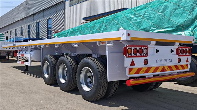 TITAN 40ft Tri Axle Flatbed Semi Trailer for Sale Price In Nigeria Lagos - Container/ Wechselfahrgestell Auflieger: das Bild 3 TITAN 40ft Tri Axle Flatbed Semi Trailer for Sale Price In Nigeria Lagos - Container/ Wechselfahrgestell Auflieger: das Bild 3