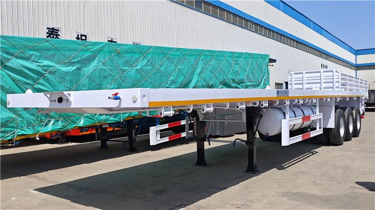TITAN 40ft Tri Axle Flatbed Semi Trailer for Sale Price In Nigeria Lagos - Container/ Wechselfahrgestell Auflieger: das Bild 4 TITAN 40ft Tri Axle Flatbed Semi Trailer for Sale Price In Nigeria Lagos - Container/ Wechselfahrgestell Auflieger: das Bild 4