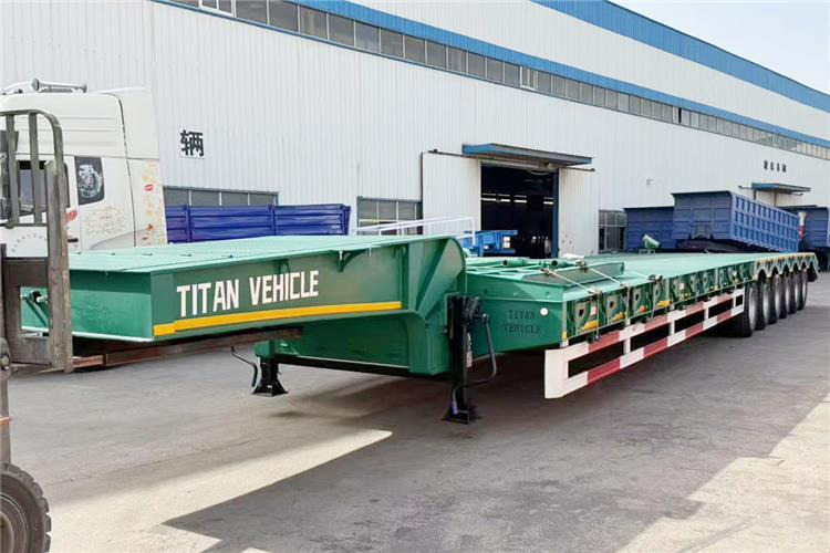 TITAN 6 Axle 80 Ton Low Loader Semi Trailer for Sale In Zambia - Tieflader Auflieger: das Bild 1 TITAN 6 Axle 80 Ton Low Loader Semi Trailer for Sale In Zambia - Tieflader Auflieger: das Bild 1