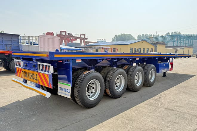 TITAN Heavy Duty 4 Axle Flatbed Trailer in Guam - Pritschenauflieger/ Plattformauflieger: das Bild 2 TITAN Heavy Duty 4 Axle Flatbed Trailer in Guam - Pritschenauflieger/ Plattformauflieger: das Bild 2