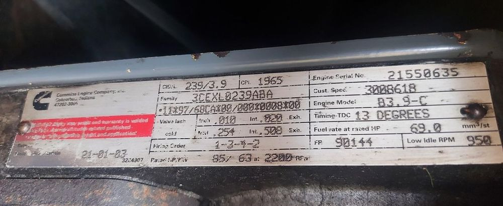 Silnik cummins B3.9-C palący turbo - Motor für Baumaschine: das Bild 4 Silnik cummins B3.9-C palący turbo - Motor für Baumaschine: das Bild 4