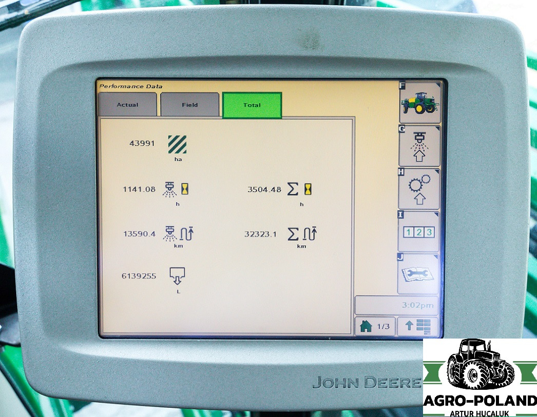 JOHN DEERE 5430 i - 2011 ROK - 36 M - GPS - AUTOPILOT - AUTOTRAC - 1141 h - Selbstfahrspritze: das Bild 5 JOHN DEERE 5430 i - 2011 ROK - 36 M - GPS - AUTOPILOT - AUTOTRAC - 1141 h - Selbstfahrspritze: das Bild 5