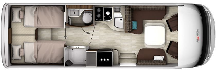 Frankia Titan I 790 GD Solar Klima Keramikv SOG ... - Integriertes Wohnmobil: das Bild 2 Frankia Titan I 790 GD Solar Klima Keramikv SOG ... - Integriertes Wohnmobil: das Bild 2