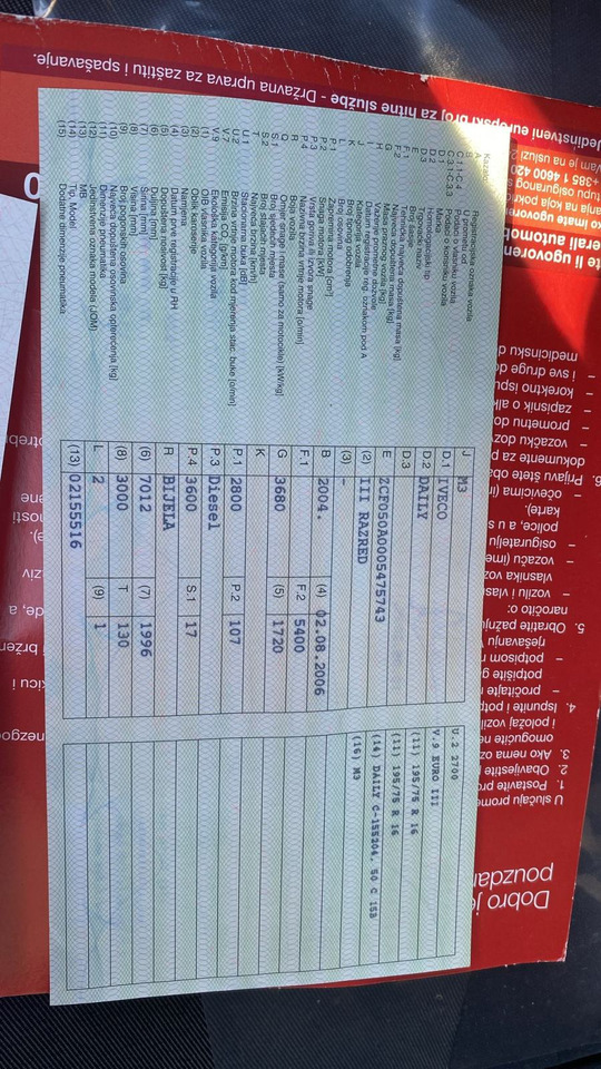 Iveco, 2004 god. - Kleinbus, Personentransporter: das Bild 3 Iveco, 2004 god. - Kleinbus, Personentransporter: das Bild 3