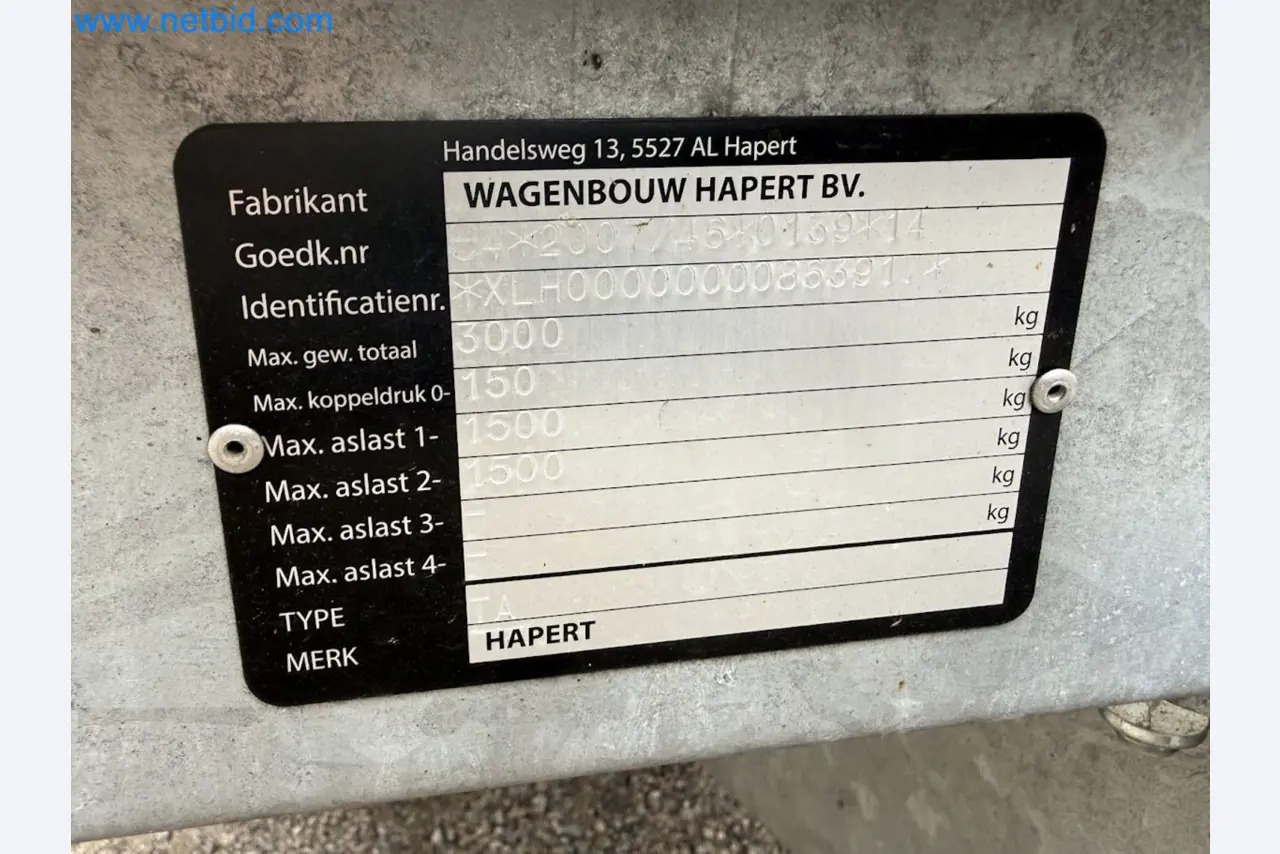 Hapert SAPPHIRE TA/C39B/302 - Anhänger: das Bild 2 Hapert SAPPHIRE TA/C39B/302 - Anhänger: das Bild 2