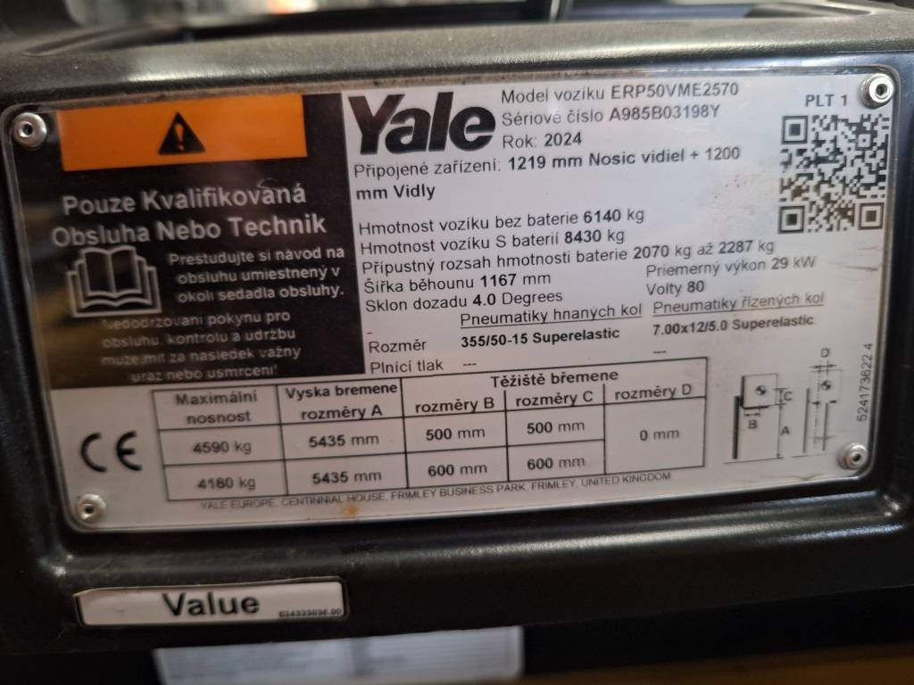 Yale ERP 50 VM - Elektrostapler: das Bild 2 Yale ERP 50 VM - Elektrostapler: das Bild 2