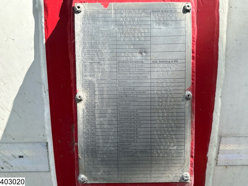 METACO Gas 56204 Liter, LPG GPL Butane, 1 Comp - Tankauflieger: das Bild 3 METACO Gas 56204 Liter, LPG GPL Butane, 1 Comp - Tankauflieger: das Bild 3