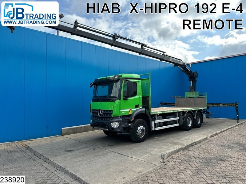 Mercedes-Benz Arocs 2636 6x4, EURO 6, Hiab, Remote, Steel Suspension - Pritsche LKW, Autokran: das Bild 1 Mercedes-Benz Arocs 2636 6x4, EURO 6, Hiab, Remote, Steel Suspension - Pritsche LKW, Autokran: das Bild 1