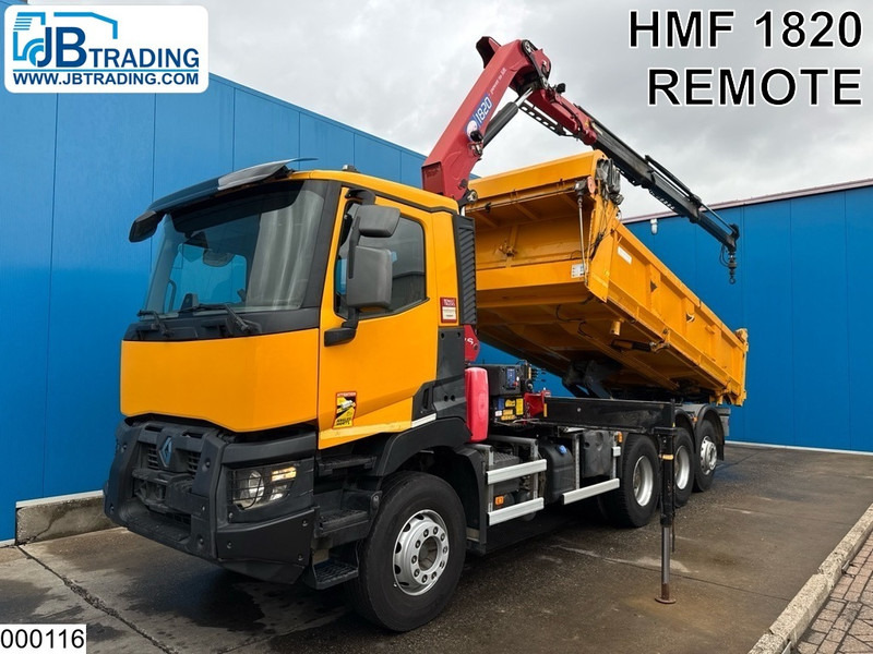 Renault C 430 8x4, EURO 6, HMF, Garnier - Kipper, Autokran: das Bild 1 Renault C 430 8x4, EURO 6, HMF, Garnier - Kipper, Autokran: das Bild 1