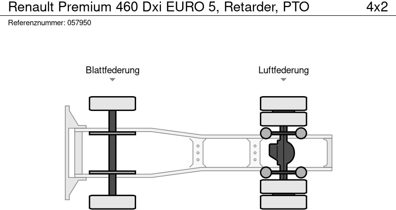 Sattelzugmaschine Renault Premium 460 Dxi EURO 5, Retarder, PTO: das Bild 13