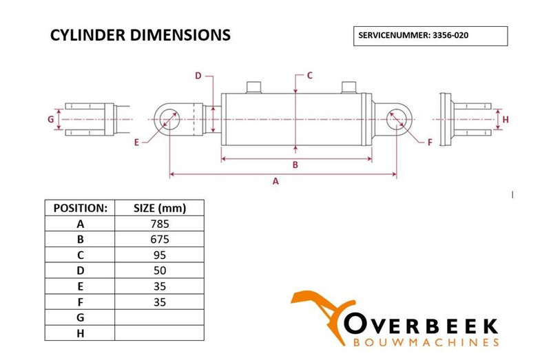 Atlas 52 D - Tilt cylinder/Kippzylinder/Nijgcilinder - Hydraulik für Baumaschine: das Bild 4 Atlas 52 D - Tilt cylinder/Kippzylinder/Nijgcilinder - Hydraulik für Baumaschine: das Bild 4