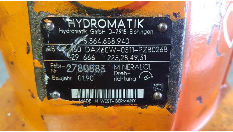 Hydromatik A6VM160DA/60W - Zettelmeyer ZL12 - Drive motor - Hydraulik: das Bild 3 Hydromatik A6VM160DA/60W - Zettelmeyer ZL12 - Drive motor - Hydraulik: das Bild 3