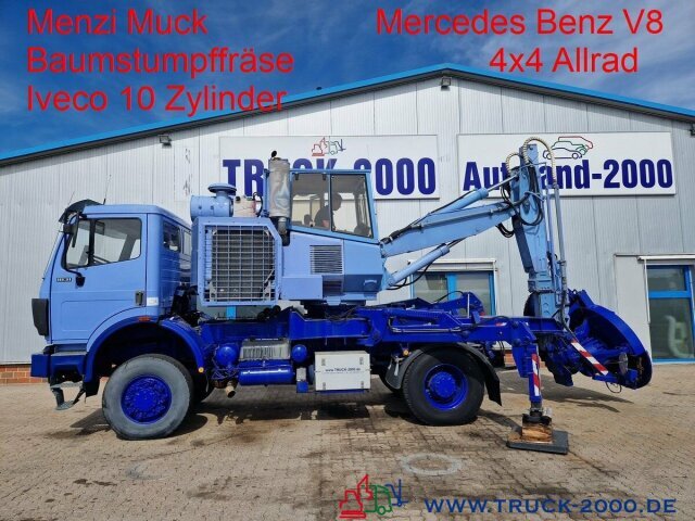 Mercedes-Benz 1831 4x4 Menzi Muck Baum Stubben - Wurzelfräse - Baumaschine: das Bild 1 Mercedes-Benz 1831 4x4 Menzi Muck Baum Stubben - Wurzelfräse - Baumaschine: das Bild 1