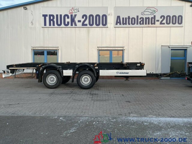 Container/ Wechselfahrgestell Anhänger Krone ZZ18 XF0 eLE10 Box Carrier - Luft - BPW Achsen: das Bild 8
