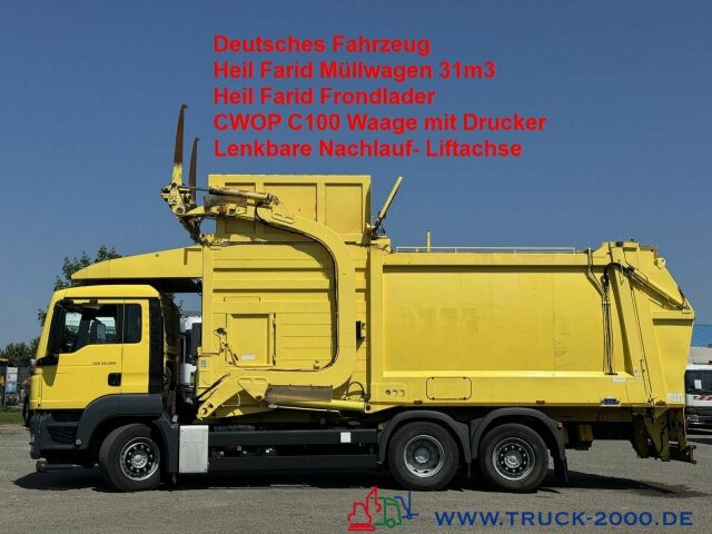MAN TGS 26.360 Heil 31m3 Überkopf/ Frontlader Waage - Müllwagen: das Bild 1 MAN TGS 26.360 Heil 31m3 Überkopf/ Frontlader Waage - Müllwagen: das Bild 1