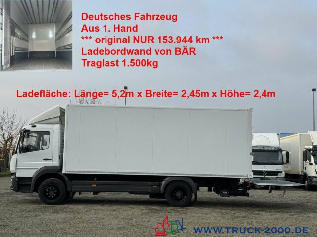 Mercedes-Benz Atego 1524 Koffer LBW BÄR 1.500 kg Kamera Klima - Koffer LKW: das Bild 1 Mercedes-Benz Atego 1524 Koffer LBW BÄR 1.500 kg Kamera Klima - Koffer LKW: das Bild 1