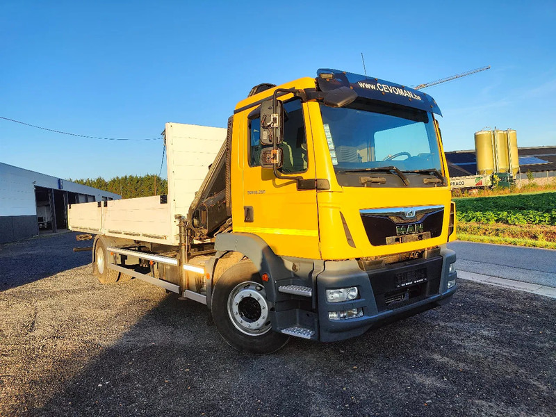 Pritsche LKW, Autokran MAN TGM 18.250 Open box + HIAB 166-3: das Bild 13
