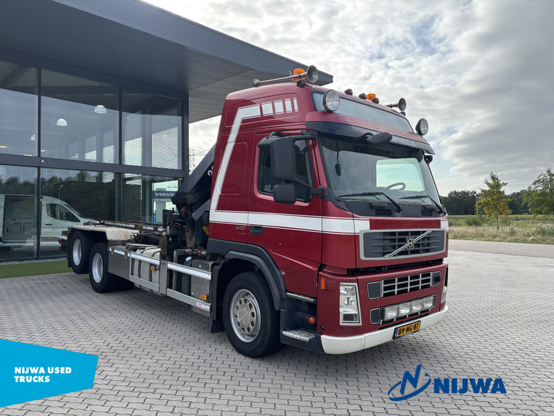 Volvo FM 440 6x2 Kabelsysteem + Kraan - Seil Abrollkipper, Autokran: das Bild 2 Volvo FM 440 6x2 Kabelsysteem + Kraan - Seil Abrollkipper, Autokran: das Bild 2