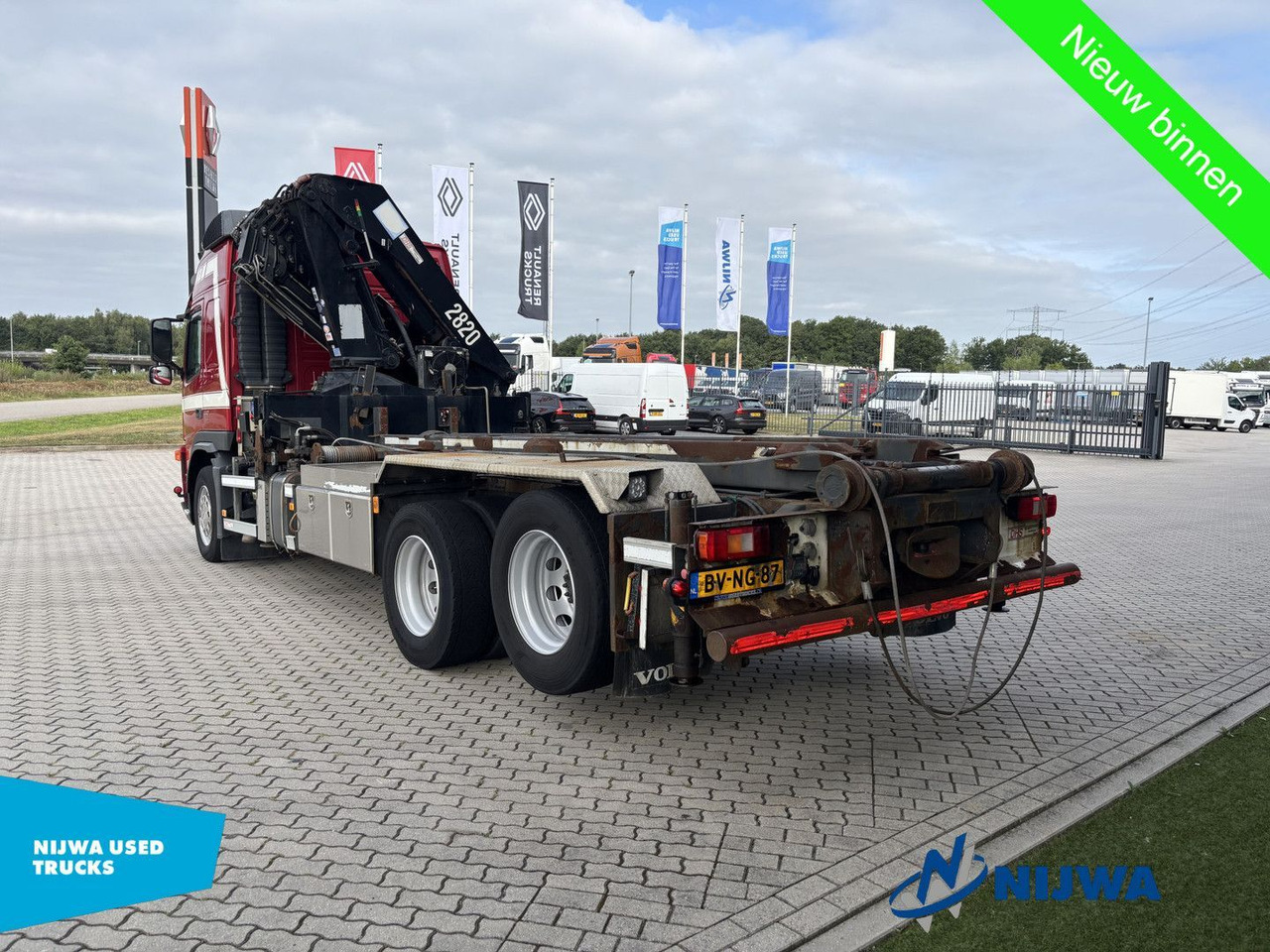 Volvo FM 440 6x2 Kabelsysteem + Kraan - Abrollkipper, Autokran: das Bild 4 Volvo FM 440 6x2 Kabelsysteem + Kraan - Abrollkipper, Autokran: das Bild 4
