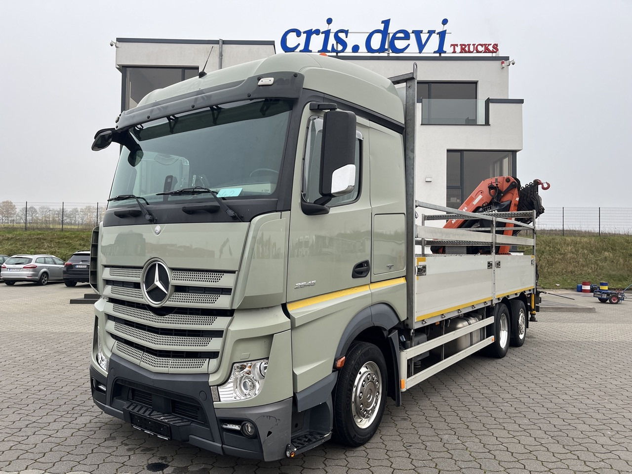 Mercedes-Benz Actros 2545 6x2 Effer - Atlas 265-A6 Lenk- Liftachse - Pritsche LKW, Autokran: das Bild 1 Mercedes-Benz Actros 2545 6x2 Effer - Atlas 265-A6 Lenk- Liftachse - Pritsche LKW, Autokran: das Bild 1