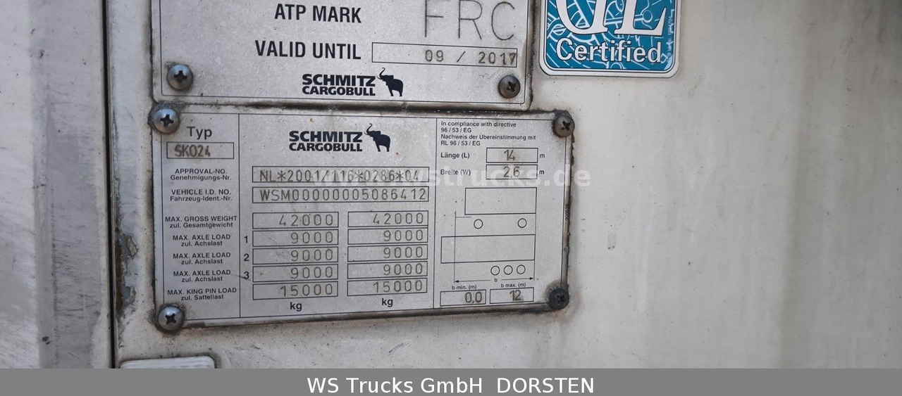 Schmitz Cargobull SKO 24 Kühlauflieger Vector 1850 MT, Bi-Temp - Kühlkoffer Auflieger: das Bild 4 Schmitz Cargobull SKO 24 Kühlauflieger Vector 1850 MT, Bi-Temp - Kühlkoffer Auflieger: das Bild 4