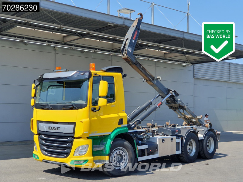 DAF CF 450 CF 6X2 HIAB 20ZL53 Hooklift LiftAxle Automatic 20 Tonnes ACC Euro 6 - Abrollkipper: das Bild 1 DAF CF 450 CF 6X2 HIAB 20ZL53 Hooklift LiftAxle Automatic 20 Tonnes ACC Euro 6 - Abrollkipper: das Bild 1